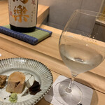 鮨 匠海 - 写楽 純米吟醸 福島県・あん肝(北海道余市)