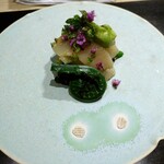 きたしんち 弓場慎之佑 - たいらぎ貝と春野菜