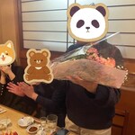 小料理 椿 - なんと！！お店からねえさんに、お祝いの花束のサプライズ！！感動………。