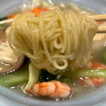 広味坊 - 【海鮮五目麺】の麺