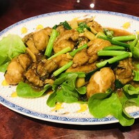 萬珍樓 本店 - 牡蠣の葱生姜炒め