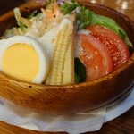 チロル - コンビサラダ  600円 ホワイトアスパラがgood