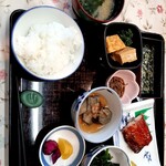 Miyoshiya - 普通の朝御飯やけど、おひつで供される炊きたてご飯がバリ旨い！