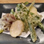 蕎麦 宗 - 今月の野菜天ぷら7種盛り