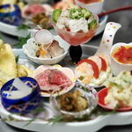 ぼたん鍋処 如月庵 - 前菜9種盛（例）