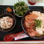 201345872 - ゆし豆腐そば（肉あり）＋フーチバー