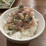 金町製麺 - アジなめろうご飯　400円