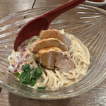 金町製麺 - あん肝の濃厚あん肝ソースがけ　+麺