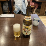 Tsukiji Uemura - まずは瓶ビールから