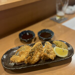 鮮魚と鰻 清流満月 野毛 - 朝どれ鯵フライ
