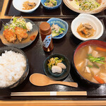 Koryouri Sawa - 鶏つみれ汁定食  唐揚げ二個付き　税込1100円