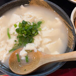 沖縄料理 琉球 - この日の特別メニューのゆし豆腐