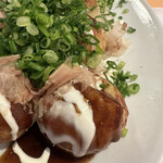 Takoyaki Rakujin - どっさりねぎたこ焼き（8個）950円