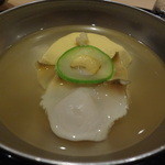 まき村 - 鮑と玉子豆腐の椀