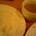 デルソーレ - セットのライスとスープ