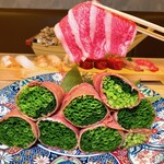 Ougon Dashi Shabu To Edomae Sushi Niku No Asatsu - 