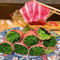 黄金出汁しゃぶと江戸前寿司 肉のあさつ 梅田お初天神店 - 