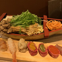 黄金出汁しゃぶと江戸前寿司 肉のあさつ 梅田お初天神店 - 