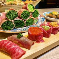 黄金出汁しゃぶと江戸前寿司 肉のあさつ 梅田お初天神店 - 