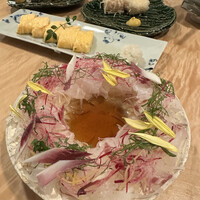 対馬のどぐろとイカ活き造り 博多 魚蔵 都ホテル店 - 