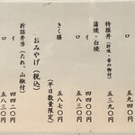 神田きくかわ 日比谷店 - メニュー