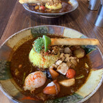 スープカレーなっぱ - 鶏ざむらい