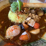 スープカレーなっぱ - 鶏ざむらい