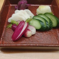 京都錦の打田さんの漬物盛り合わせ