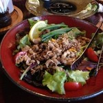 琉宮 - 宮古牛サラダ。うまく無いはずが無い。