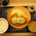 かつや - おろしヒレカツ定食　９３４円