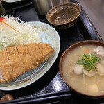 Tonkatsu Saikatsu - ロースカツと具たくさんの豚汁です。