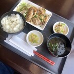 Shimakurobuta Shabu Sunahama - あぐーランチメニュー「あぐーバターキノコ定食」(1100円)