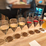 TOKYO MEAT酒場 - グラス３杯セットを２人で全種類コンプリート