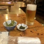 Chimmi To Okinawa No Aji Uchinaya - 「オリオンビール」(550円)とお通し