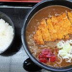 うどん万福 - カツカレーうどん&小ライス