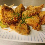 とん彩や - ガツ竜田（豚胃袋）