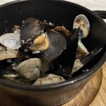 Mussels and clams steamed in white wine