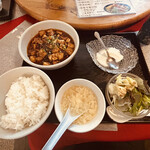天盛楼 - 麻婆豆腐定食　1000円