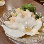 魚功 - ツブ貝と赤いかの酢の物