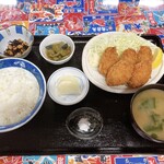 かき小屋 小江戸 - 牡蠣フライ定食（大）