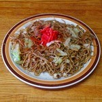 よしだ - 吉田やきそば店(お好み焼･焼きそば よしだ)焼きそばミックス大盛横景[オナーズガーデン松岡編]