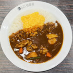 Koko Ichiban Ya - 焙煎スパイスのチキンカレー 990円、ハーフスクランブルエッグ 84円、1辛 22円
                        2023年4月3日