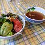 Pasuta Hausuten - ランチのサラダとスープ