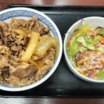 吉野家 - 牛丼（並）+生野菜サラダ