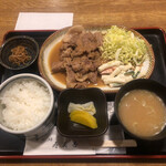 Sobadokoro Sumiyoshi - しょうが焼き定食