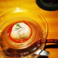 新月 - なんと！大福です。中身は鱧の焼霜と万願寺