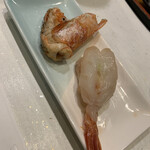 銀貨一枚 - 大甘エビ　頭は炙り塩
