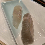 銀貨一枚 - 左ヒラメ　右エンガワ