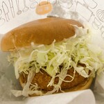 Mosu baa ga - 海老カツバーガー（ソース多め）…税込440円