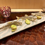 日本料理 かしづき - 揚げ物　天竜川　鮎　米粉揚げ